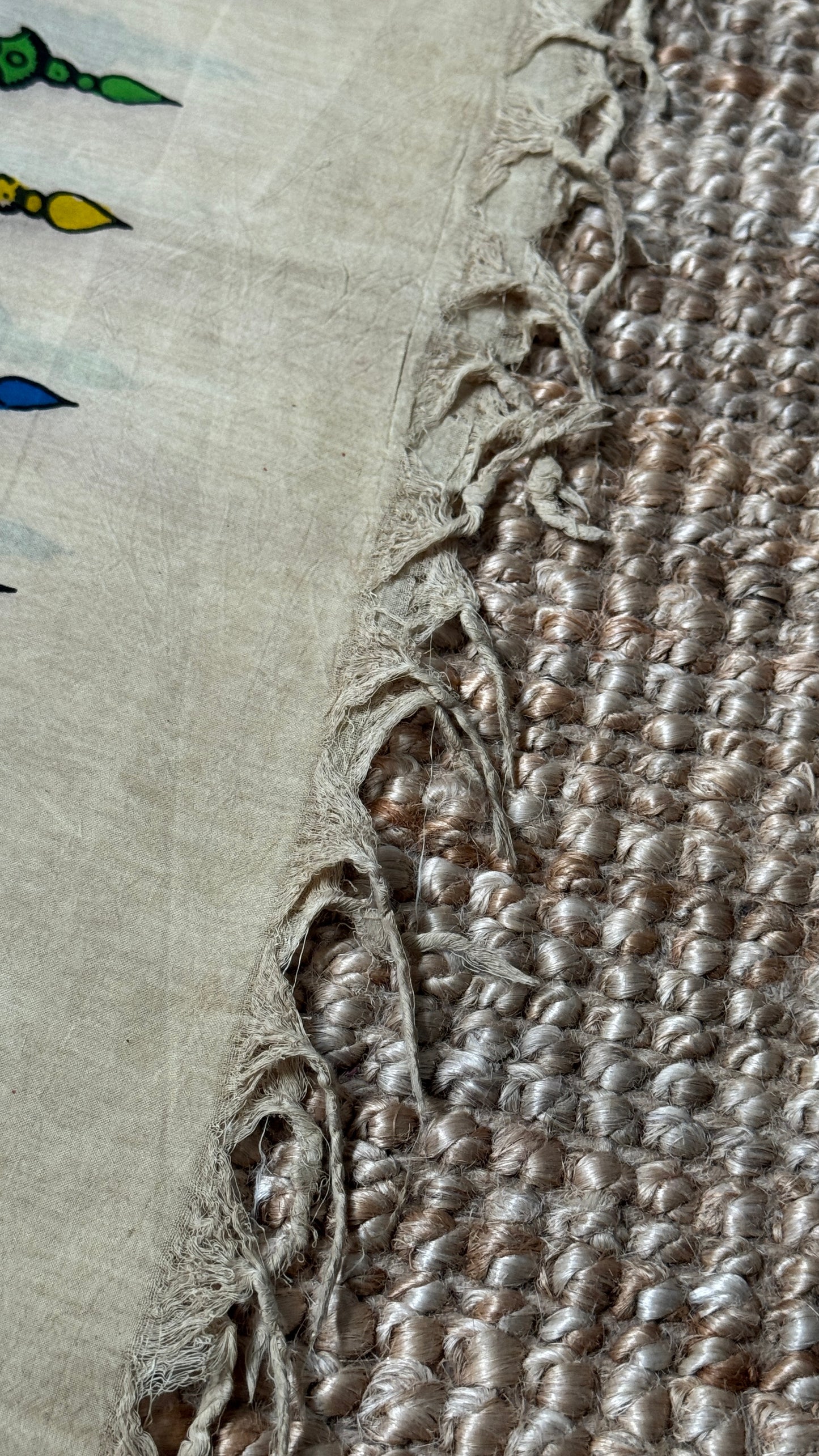 Hand-Painted Kalamkari Bangalore Silk Dupatta/Scarf