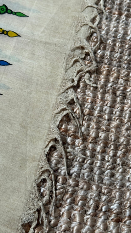 Hand-Painted Kalamkari Bangalore Silk Dupatta/Scarf