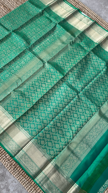 Pure Kanchivaram Silk Saree – Exquisite Green