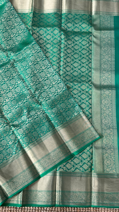 Pure Kanchivaram Silk Saree – Exquisite Green