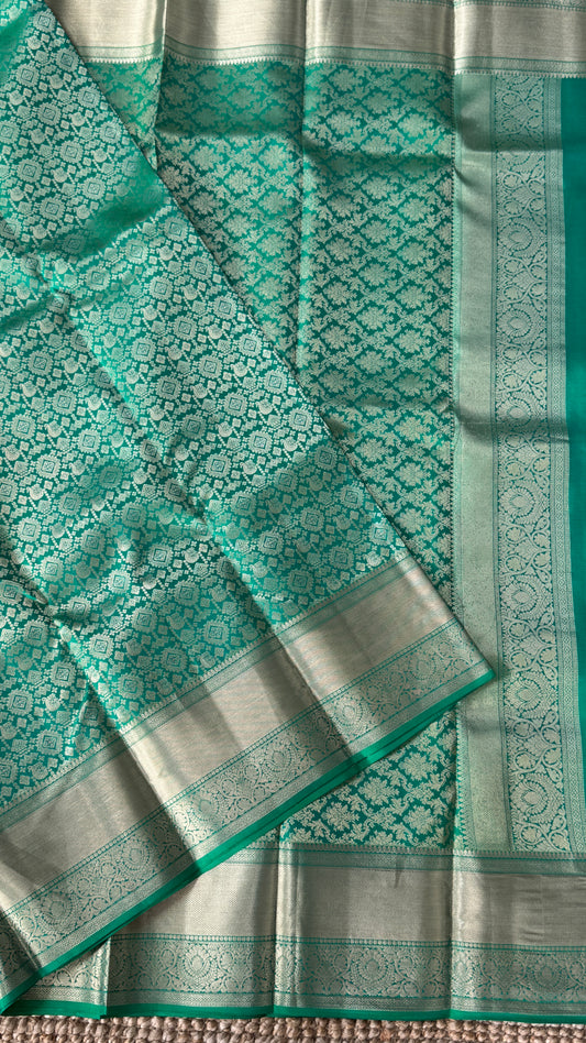 Pure Kanchivaram Silk Saree – Exquisite Green