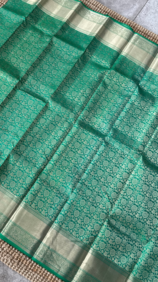 Pure Kanchivaram Silk Saree – Exquisite Green