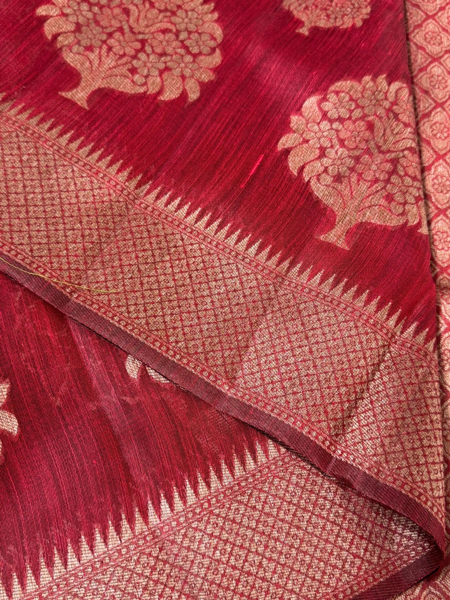 Cotton Silk Saree – Maroon
