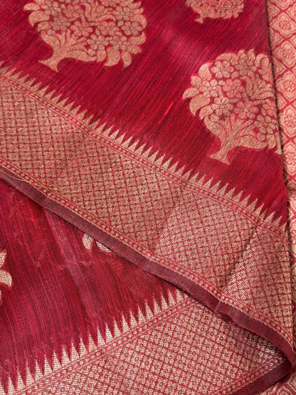 Cotton Silk Saree – Maroon