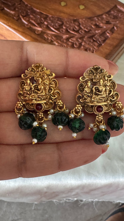 Antique Gold-Plated South Indian Temple Haram Set