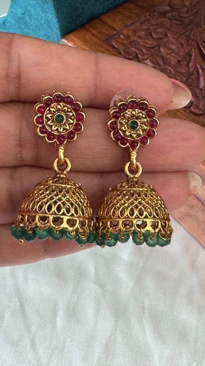 Antique Gold-Plated Temple Necklace Set