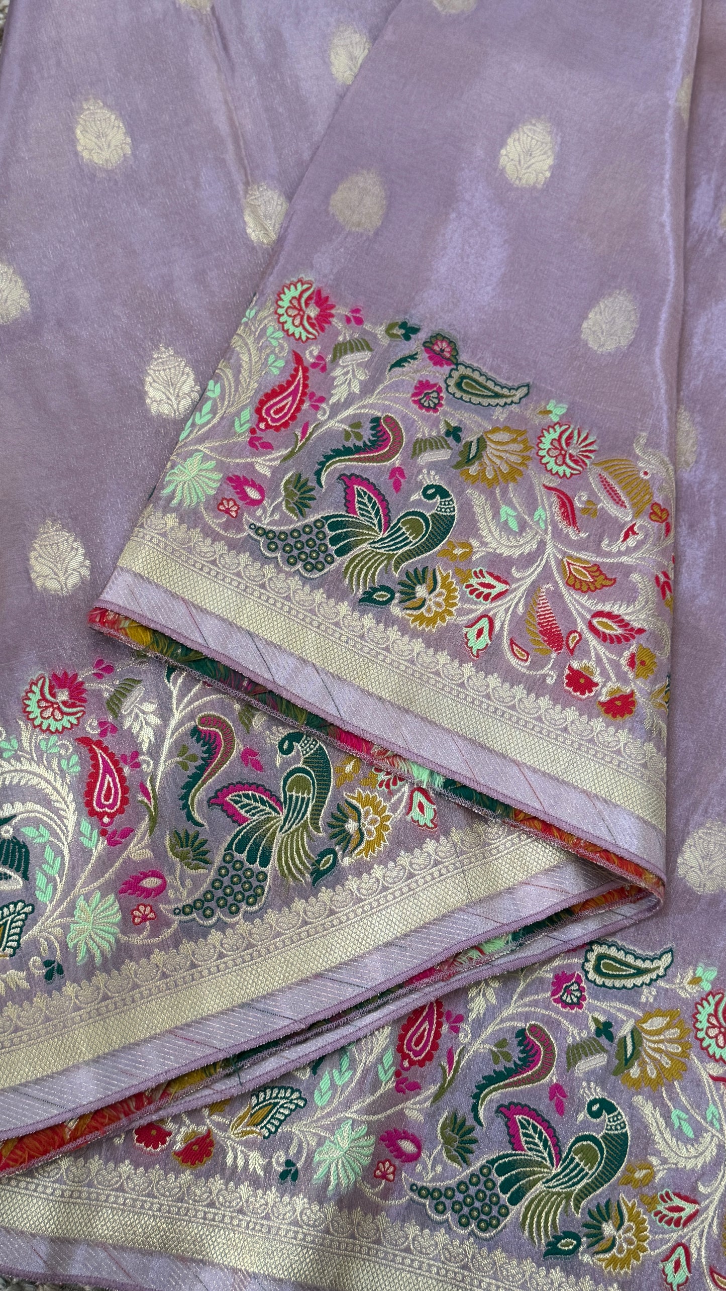 Soft Tissue Silk Saree – Elegant Light Pink with Intricate Weaving