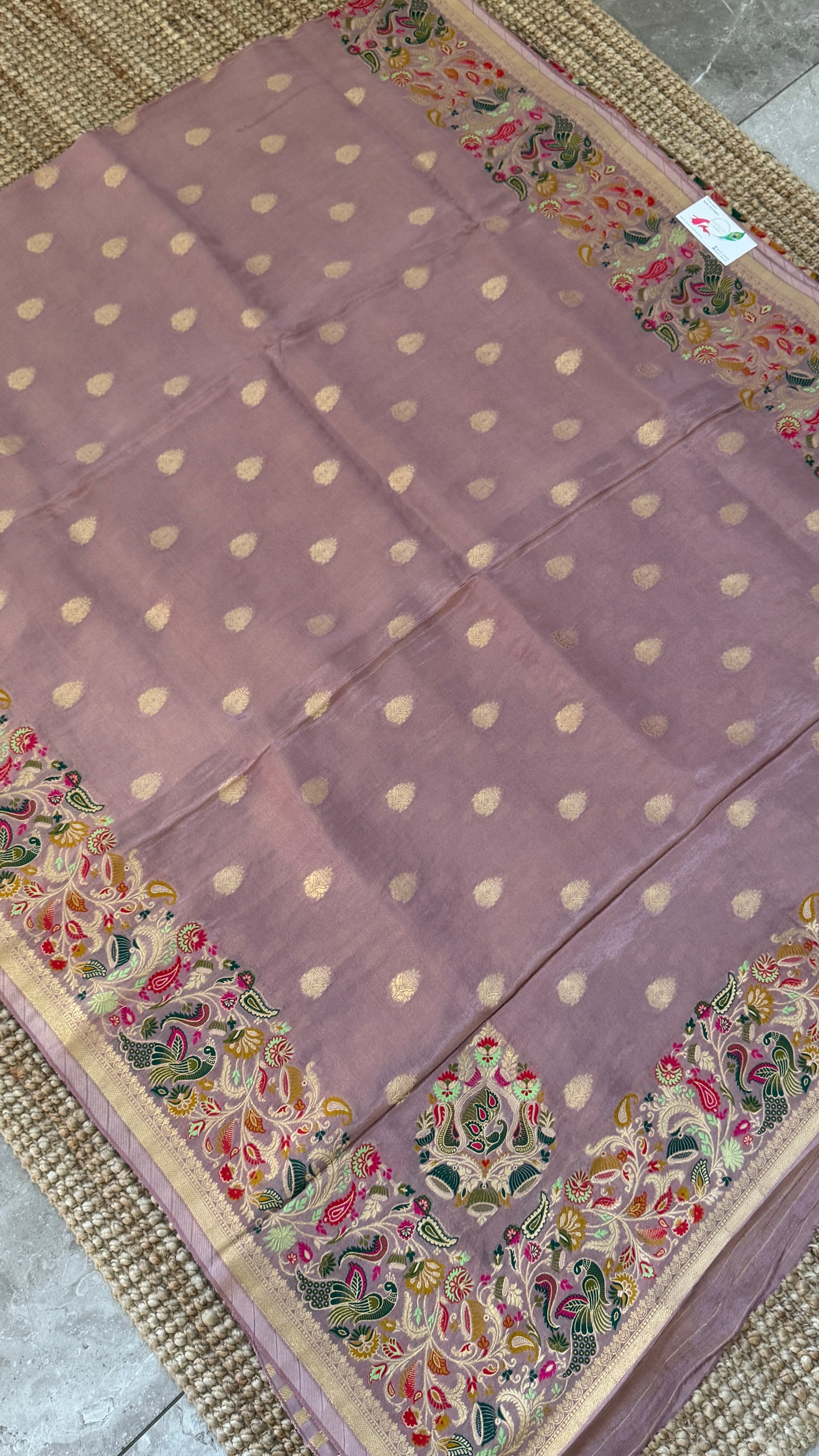 Soft Tissue Silk Saree – Elegant Light Pink with Intricate Weaving