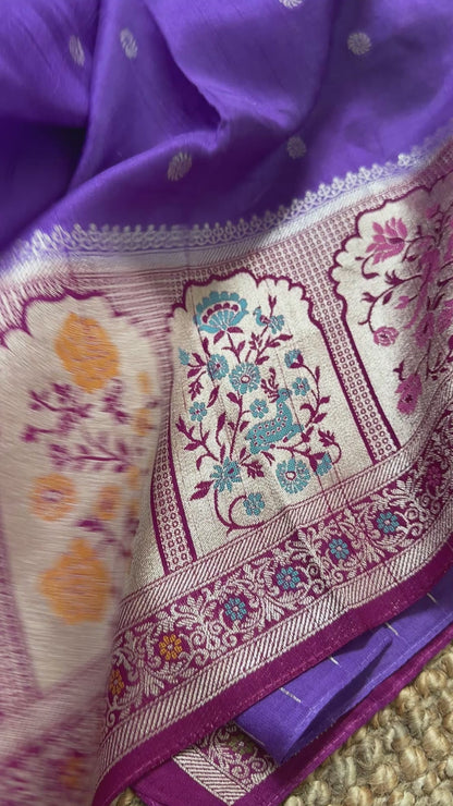 Tussar Raw Silk Handloom – Paithani Borders