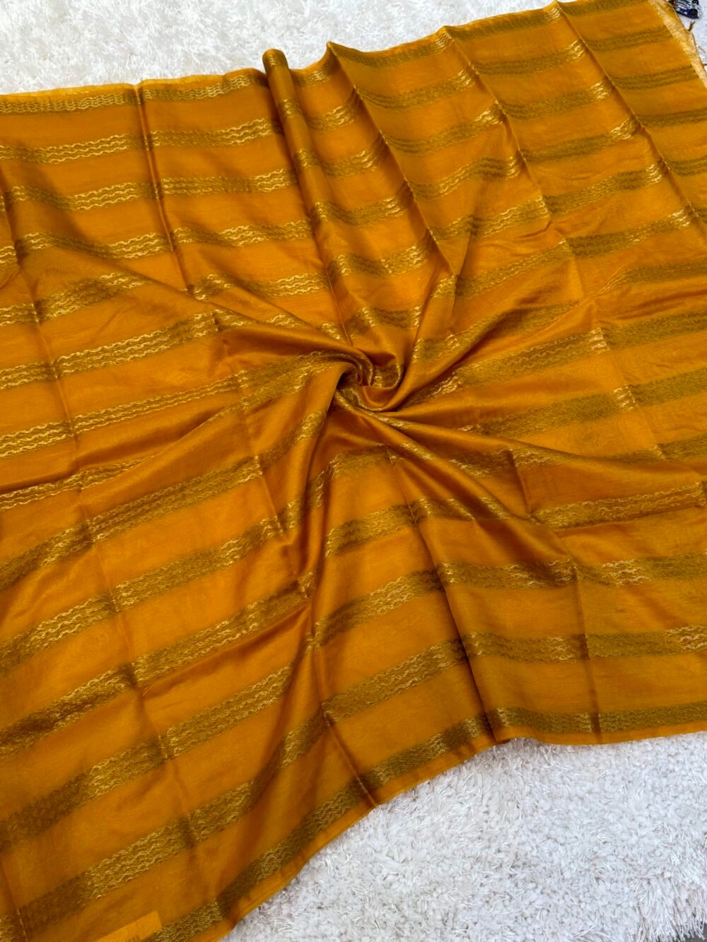 ORGANZA SILK - MUSTARD - Image 2