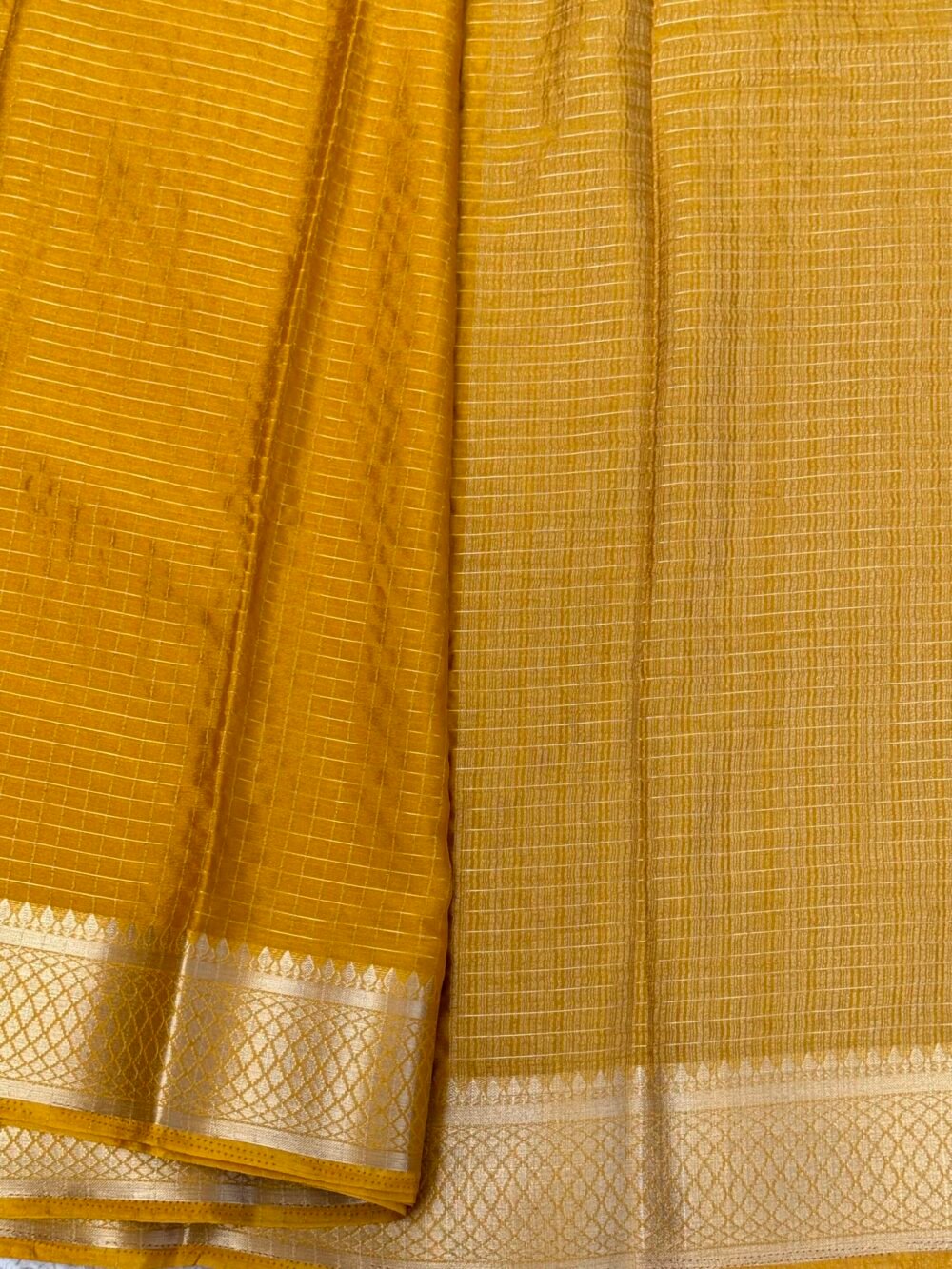 Super soft Georgette Silk Saree - Mustard