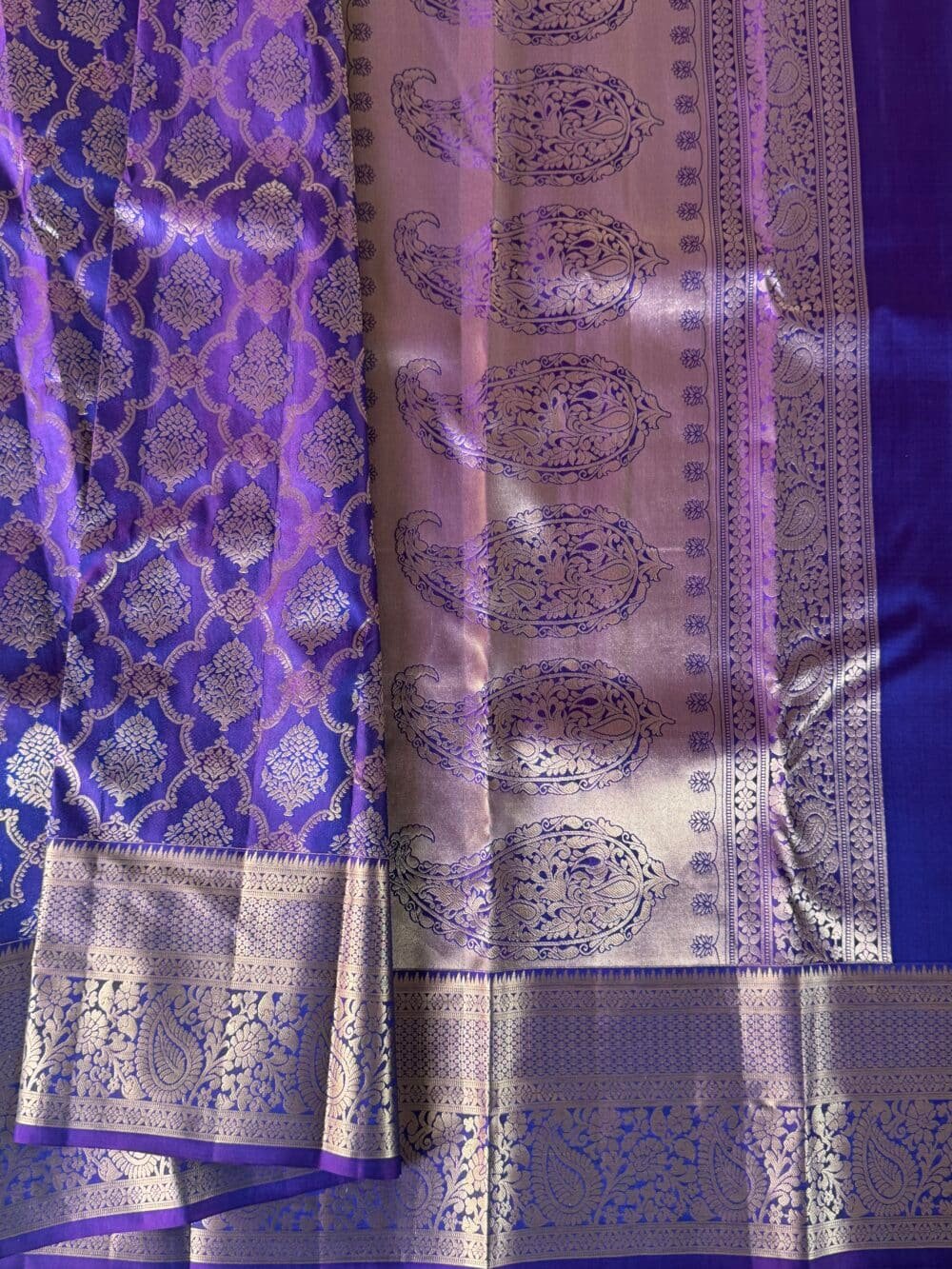 KANJIVARAM PURE Brocade SILK SAREE in Purple
