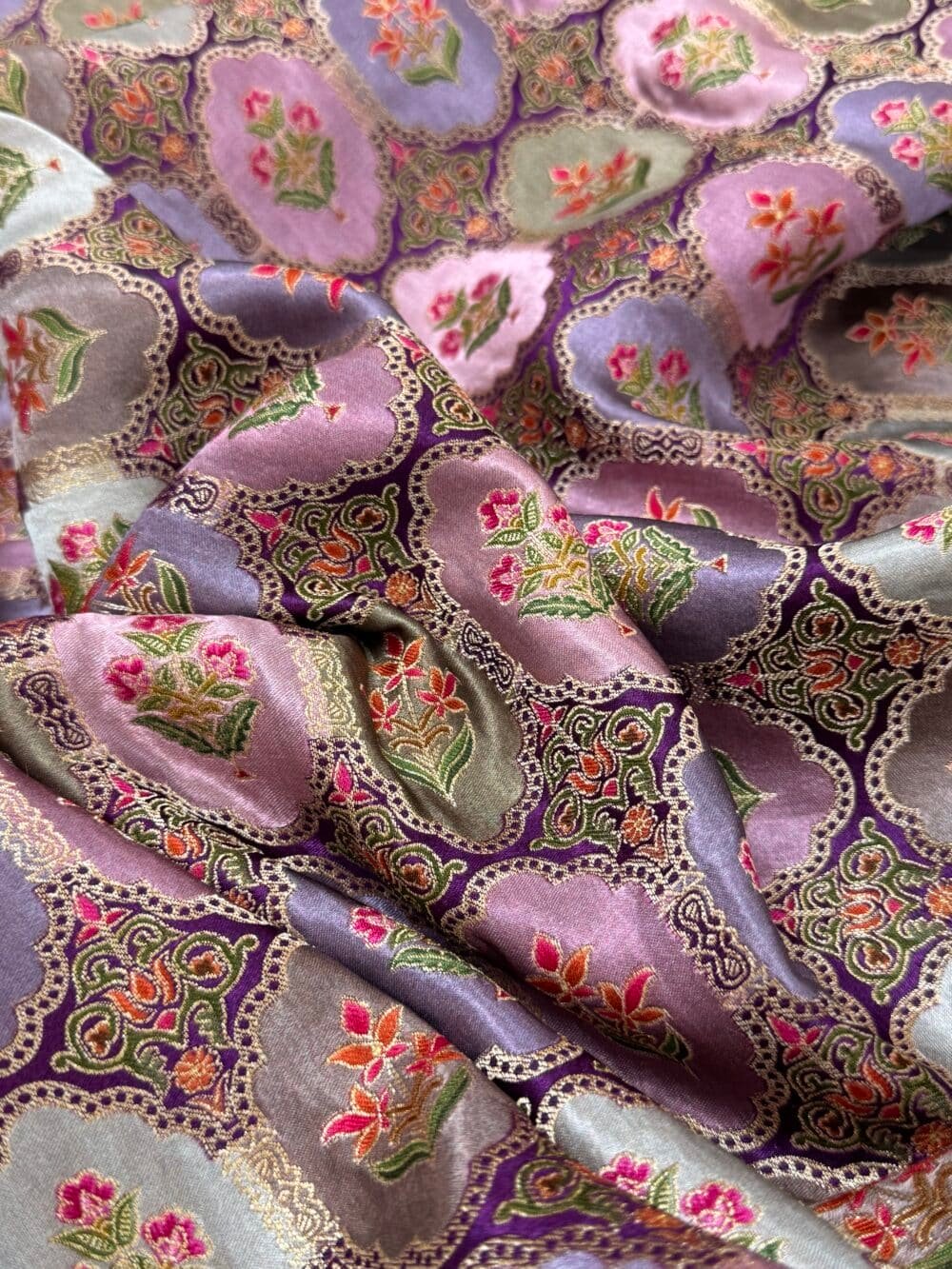 Pure Satin Silk Banarasi Saree - Kanchi Australia's Exclusive - Image 8
